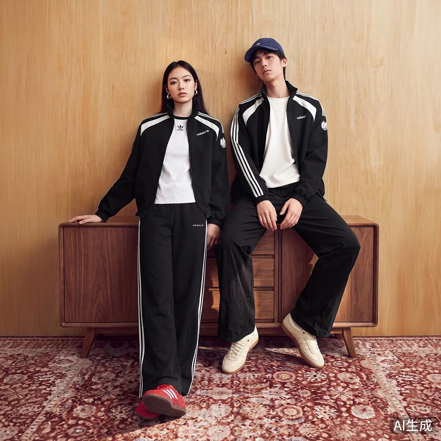 正品Adidas阿迪达斯三叶草棉衣情侣男女2026冬休闲运动棉袄面包服