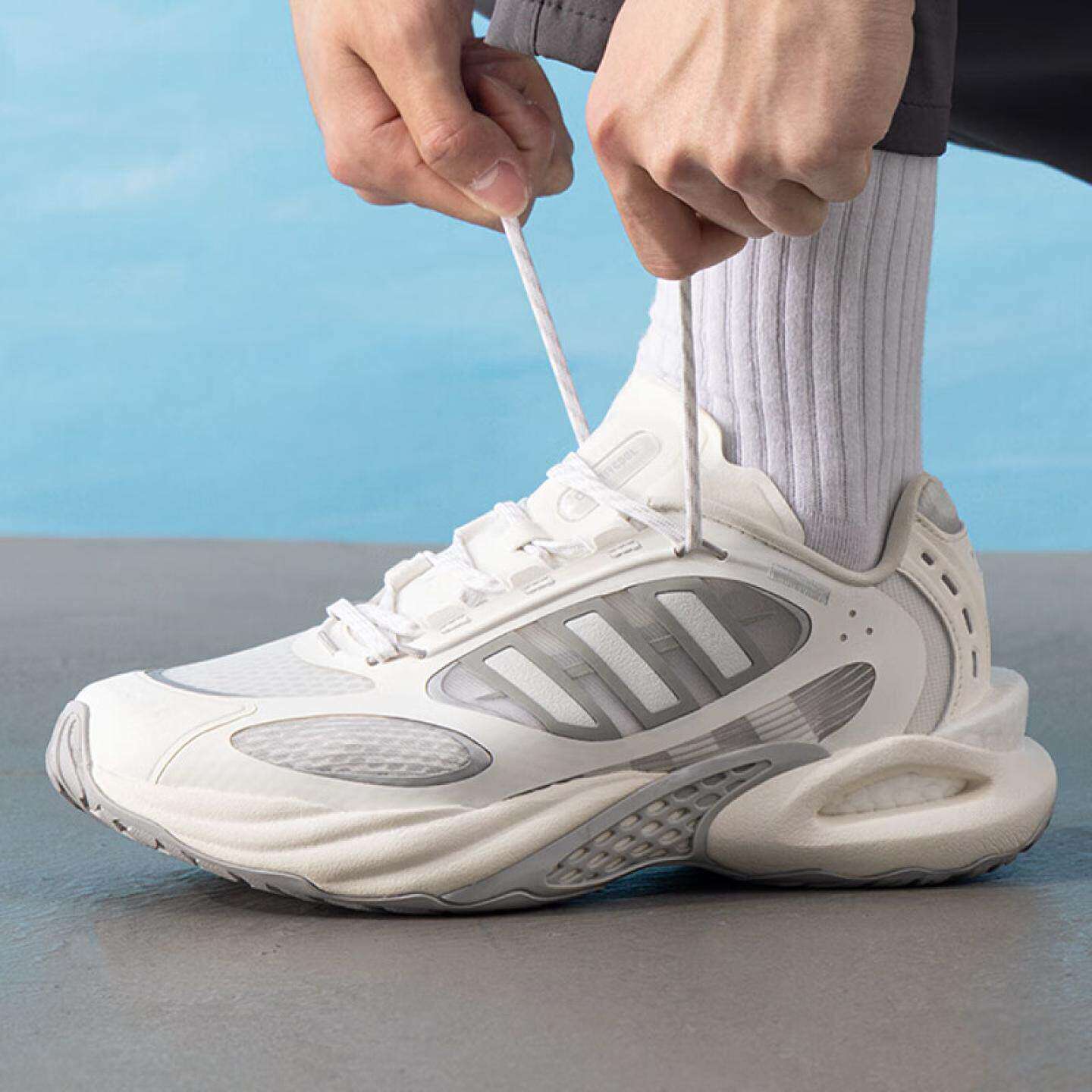 Adidas阿迪达斯正品清风男女同款透气低帮厚底百搭休闲运动跑步鞋