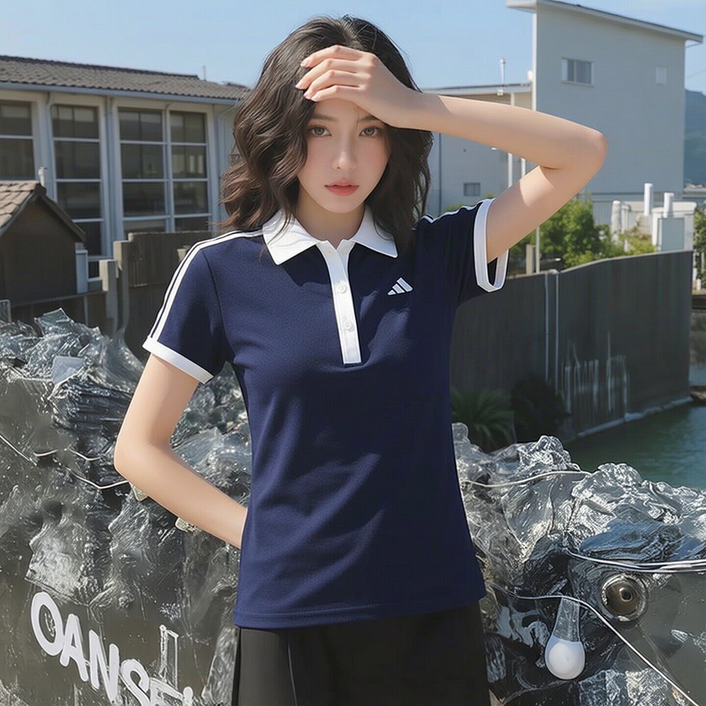 Adidas阿迪达斯网球POLO衫女爆款2026新款翻领运动透气短袖KD7597