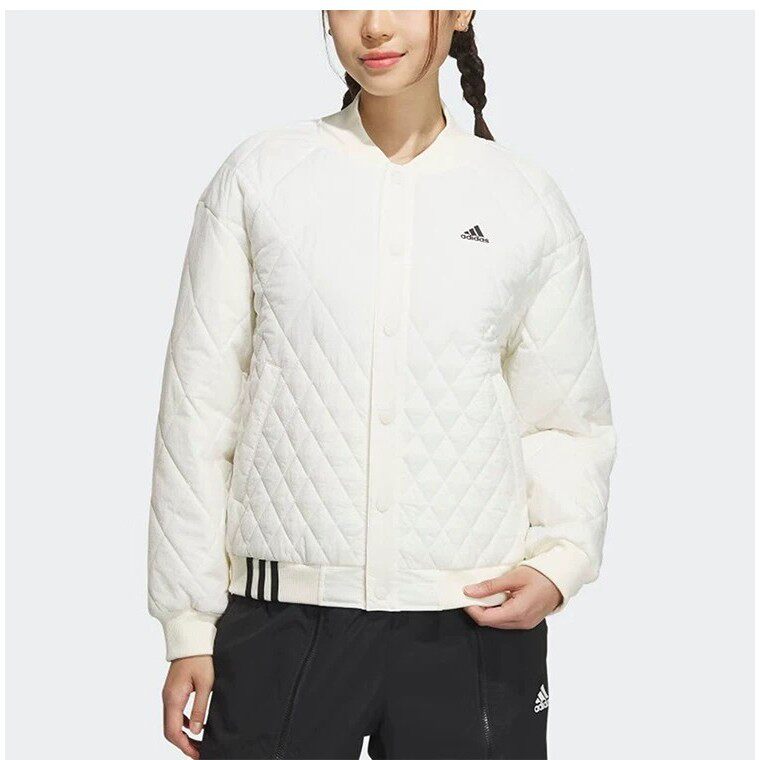 Adidas简约轻奢衣服保暖运动棉服