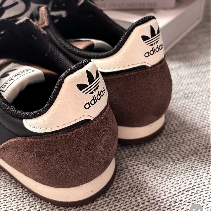 正品T头鞋Adidas三叶草德训板鞋