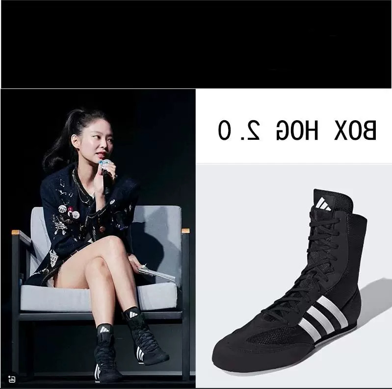 阿迪达斯女高帮三条纹训练鞋