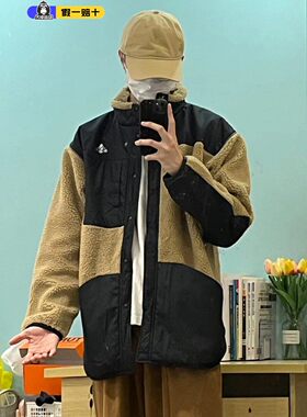 阿迪达斯外套男立领羊羔绒正品秋冬新款运动服保暖夹克上衣H40910