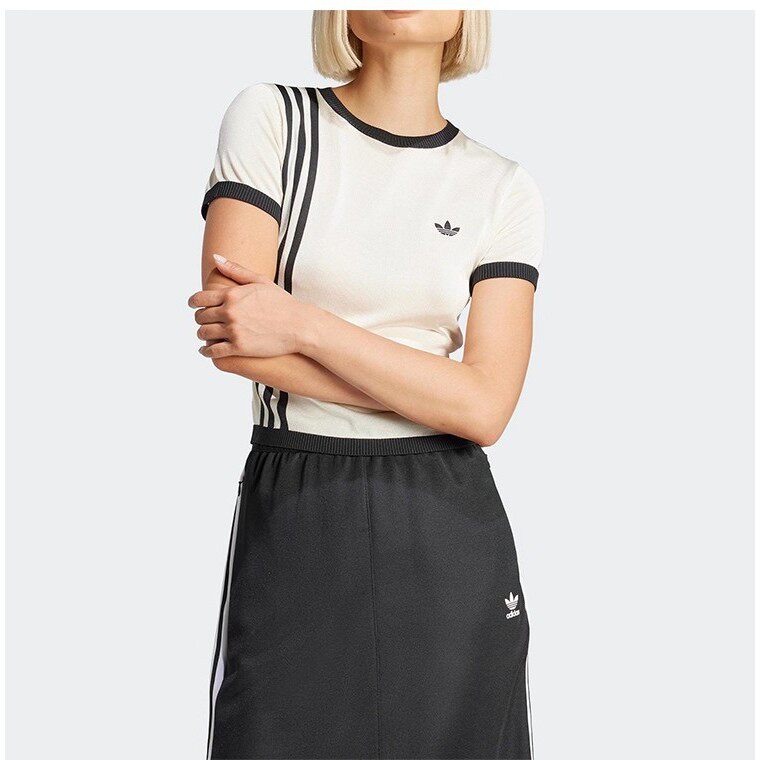 Adidas阿迪达斯正品春夏季女款轻奢衣服日常复古百搭休闲短袖上衣