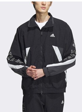 Adidas/阿迪达斯正品立领夹克男女2026新款运梭织宽松外套IS5146