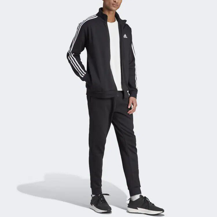 Adidas/阿迪达斯套装男子秋季新款舒适休闲立领长袖套装IJ6067