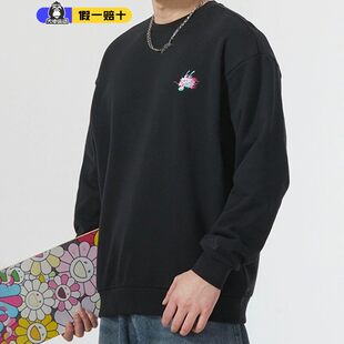 阿迪达斯卫衣男CNY新年款本命年龙头刺绣运动休闲圆领长袖JE6107