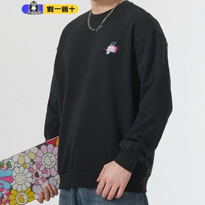 阿迪达斯男本命年卫衣圆领长袖