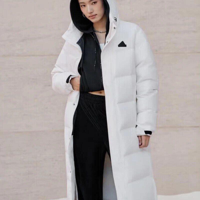 Adidas阿迪达斯V LONG DOWN UG女子长款连帽休闲羽绒服外套KF6745