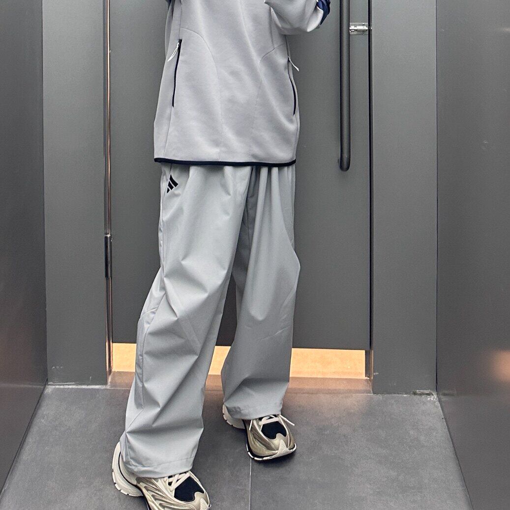 阿迪达斯男拒水防泼直筒运动裤