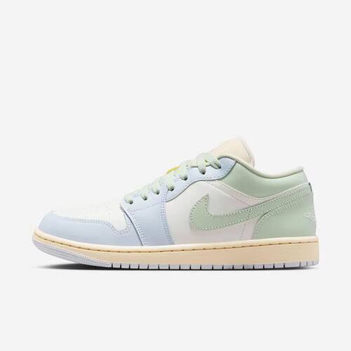 Nike耐克女鞋air Jordan 1 AJ1刺绣低帮鞋运动复古板鞋DC0774-108