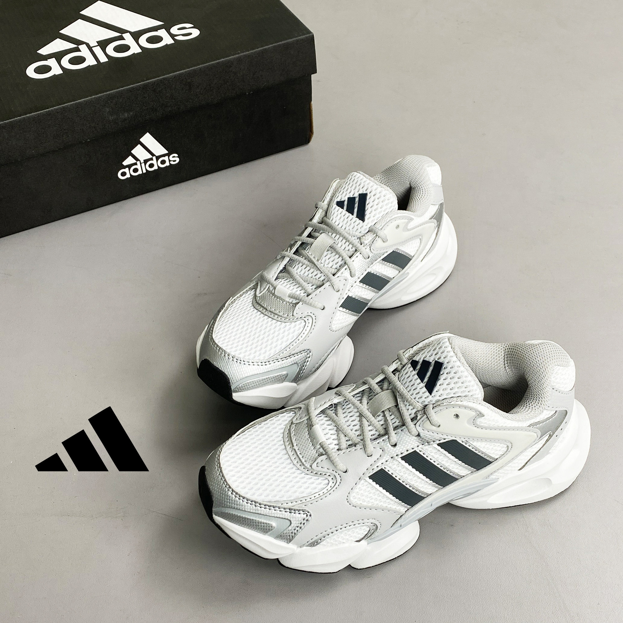 正品Adidas阿迪达斯跑步鞋男女士2026爆款透气潮流厚底增高运动鞋