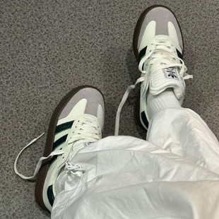 adidas阿迪达斯三叶草SAMBA XLG男女运动鞋德训鞋T头厚底鞋IE3911