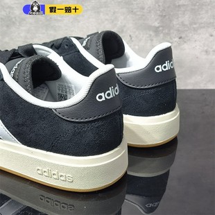 板鞋 复古运动休闲鞋 JP6335 BASE男女麂皮经典 Adidas阿迪达斯COURT