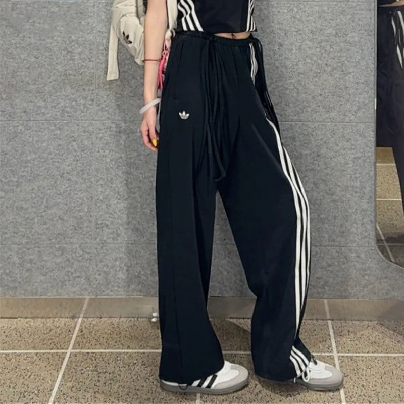 阿迪达斯女子新款织户外休闲长裤