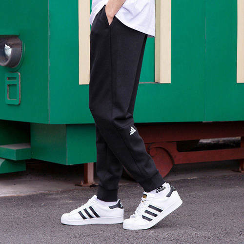 Adidas阿迪达斯男裤新款正品束脚裤男士篮球运动裤卫裤长裤EB5270