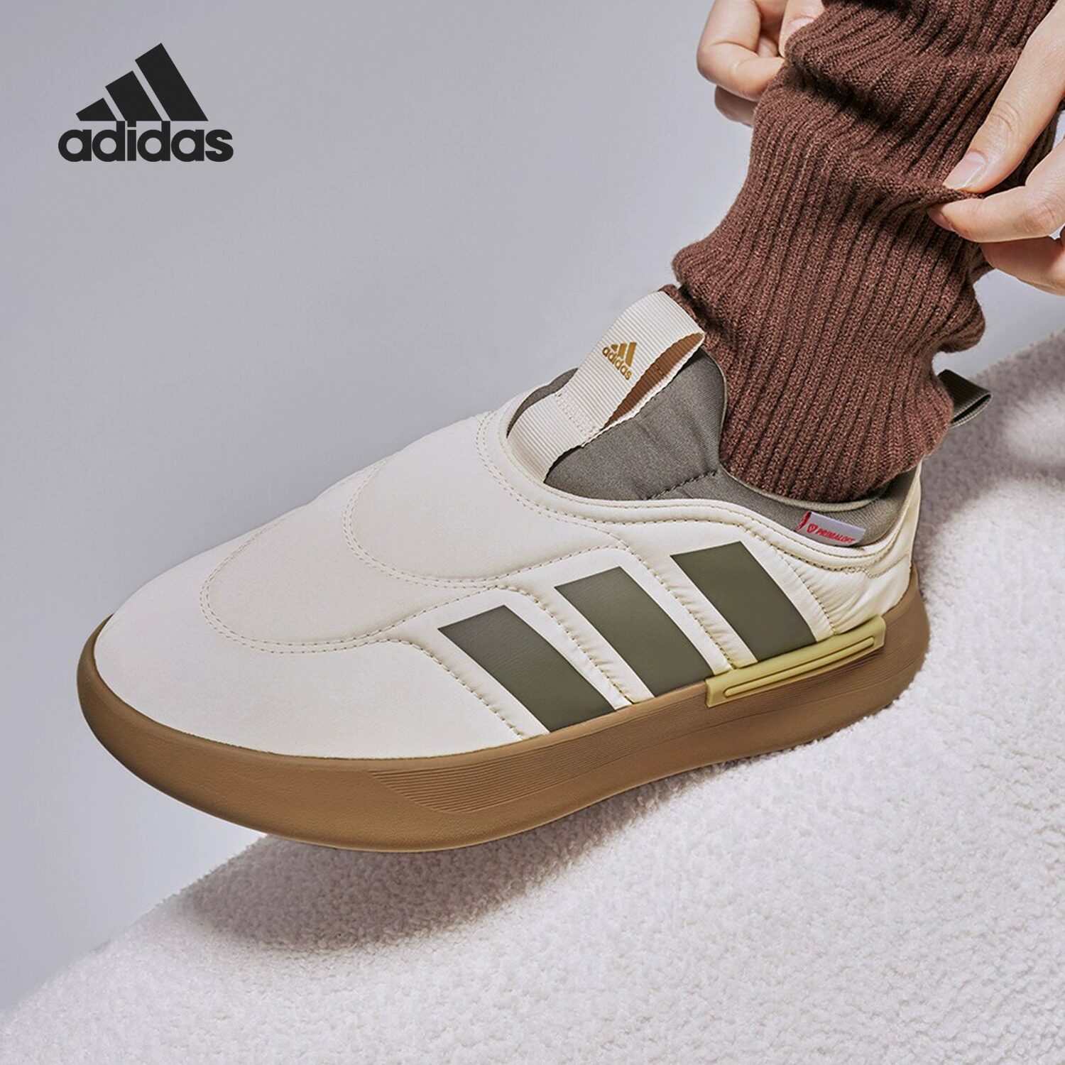 正品Adidas阿迪达斯雪地棉鞋男女冬新款校园百搭保暖面包鞋JP7711