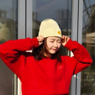 Adidas阿迪达斯冷帽男女同款冬季新款针织毛线帽复古运动保暖帽子