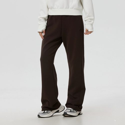 阿迪达斯女裤透气长裤休闲喇叭裤