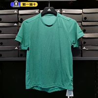 Adidas, быстросохнущая спортивная дышащая футболка, короткий рукав, для бега