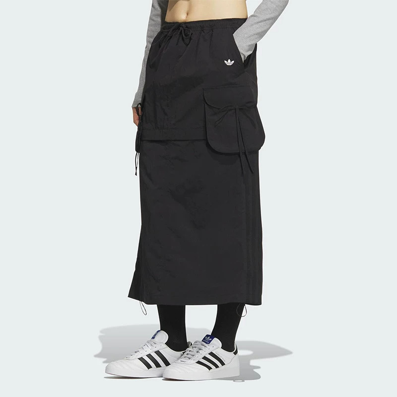 阿迪达斯夏季女士经典工装半身裙