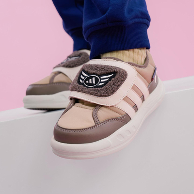Adidas/阿迪达斯男女正品PUFFY SKIPPER小童耐磨低帮运动鞋KJ3898