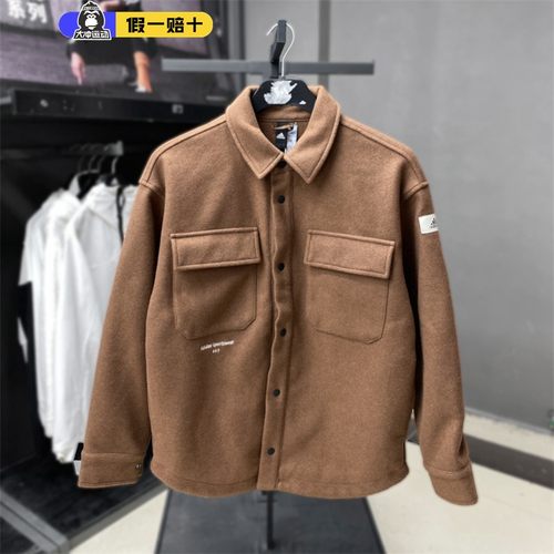 Adidas男子运动休闲翻领夹克外套