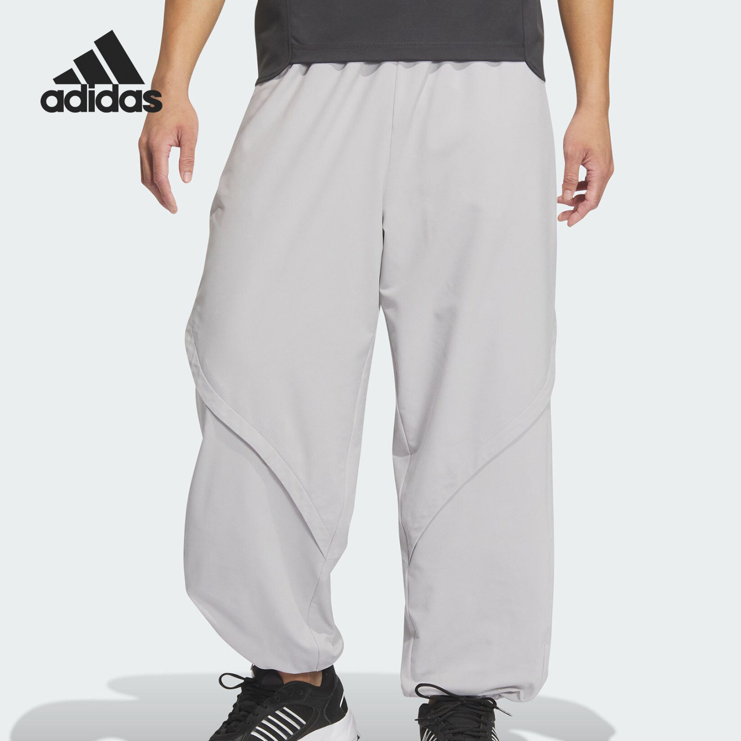 Adidas阿迪达斯正品男裤2026夏季新款休闲透气梭织运动长裤JL9988