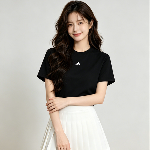 正品Adidas阿迪达斯短袖男女T桖2026夏季百搭显瘦休闲圆领运动服