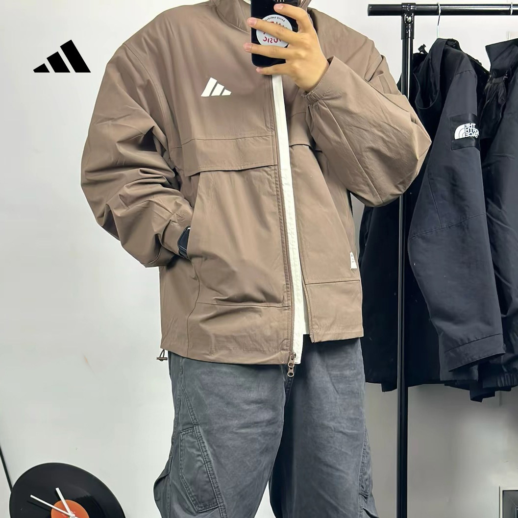 Adidas阿迪达斯外套秋冬穿搭新款男士宽松简约时尚百搭运动外套女