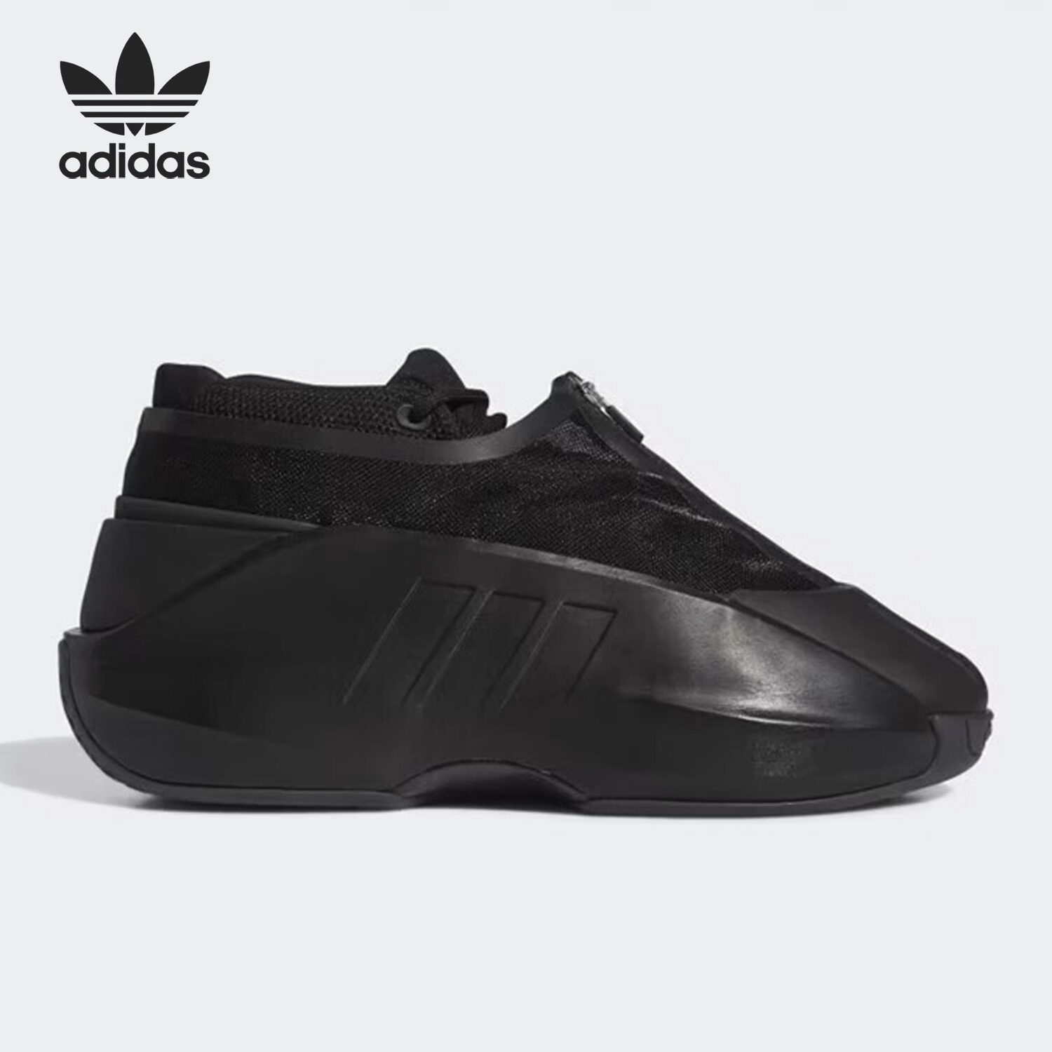 Adidas/阿迪达斯正品三叶草男女缓震时尚运动纯黑色篮球鞋IE7689
