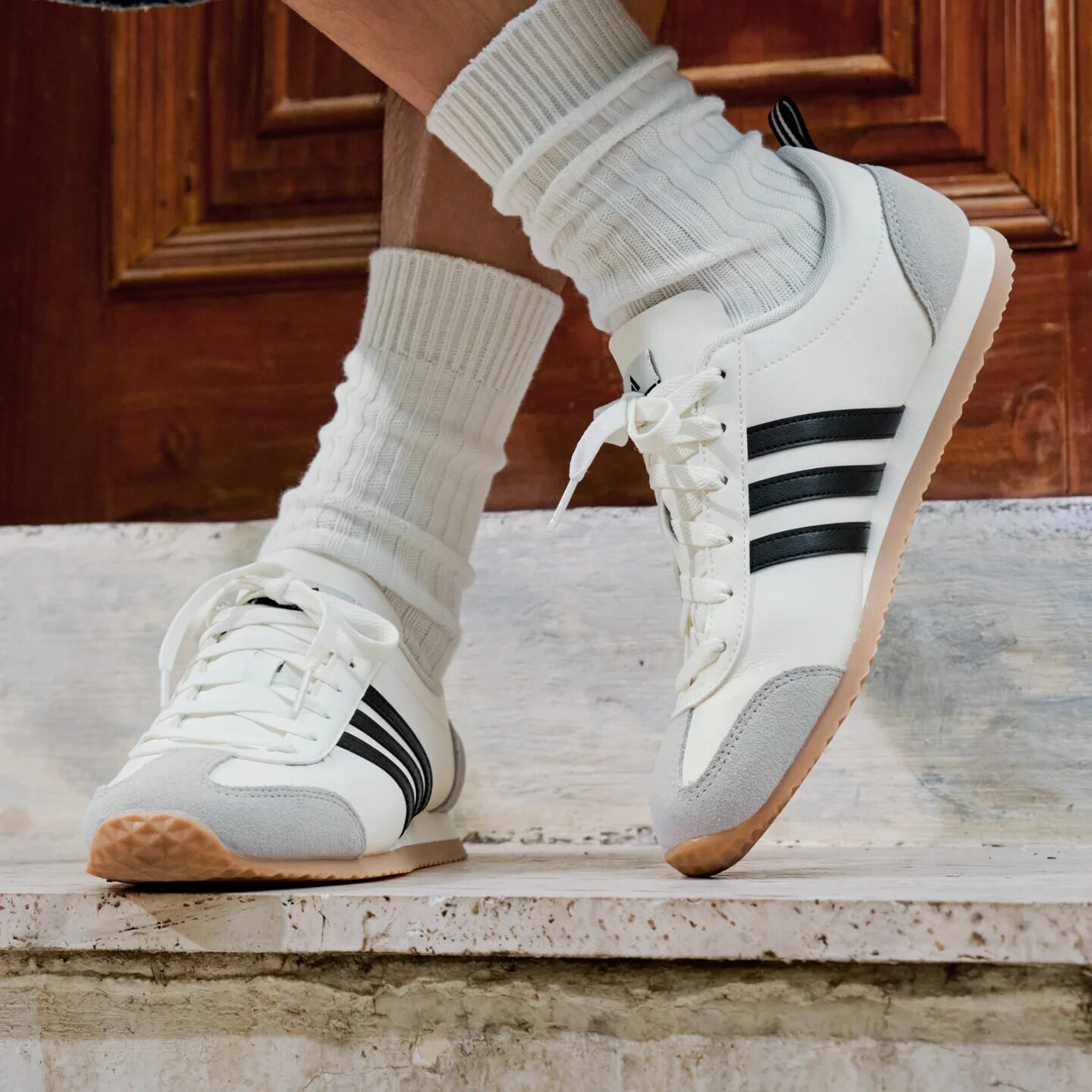 Adidas阿迪达斯冰淇淋T头鞋复古薄底运动休闲鞋经典三条杠德训鞋