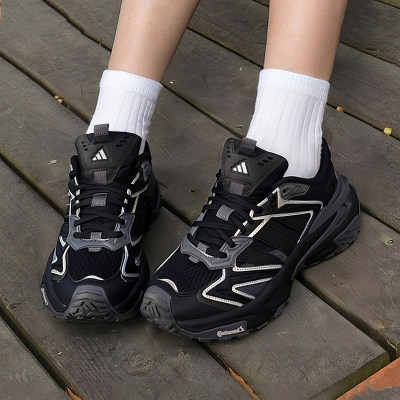 adidas阿迪达斯男女「暗夜机甲风暴」老爹鞋训练健身跑步鞋JQ1666