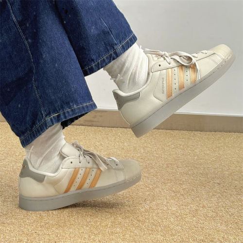 正品Adidas阿迪达斯三叶草贝壳头板鞋女子百搭运动休闲鞋JR7355