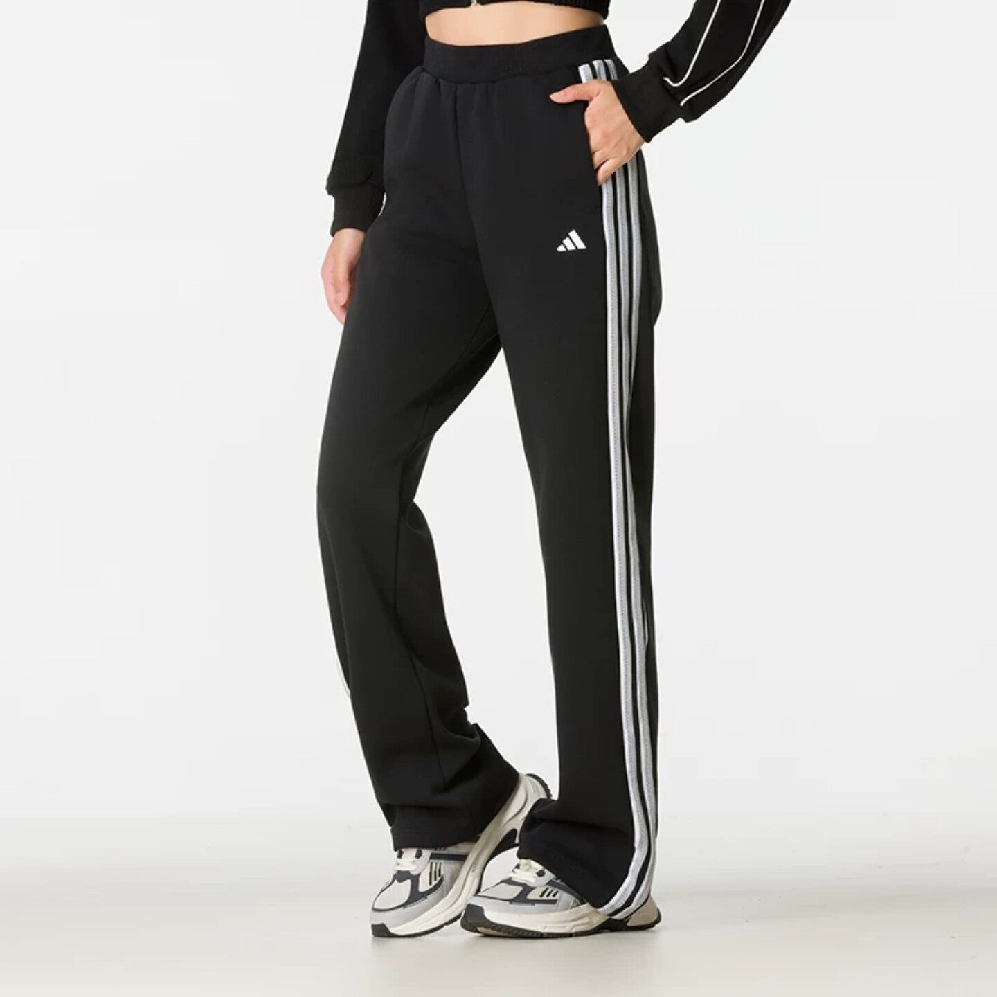 正品Adidas阿迪达斯三叶草长裤女2026秋新款休闲直筒运动裤KZ1564