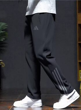 阿迪达斯加绒保暖男运动长裤