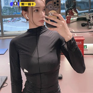 女2024新款 健身运动服时尚 阿迪达斯长袖 Adidas 训练T恤上衣HM2838