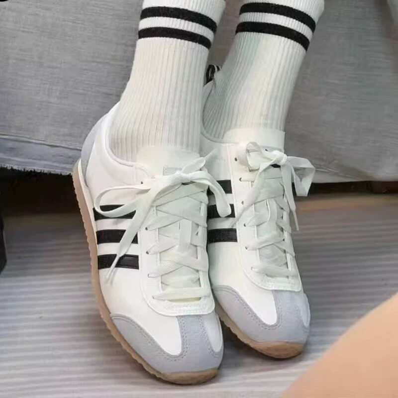 Adidas阿迪达斯冰淇淋T头鞋复古薄底运动鞋休闲经典三条杠德训鞋