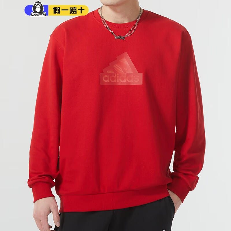 卫衣阿迪达斯圆领长袖运动服男