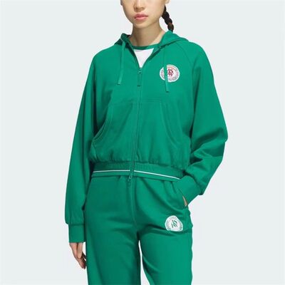 阿迪达斯女子经典运动连帽套装