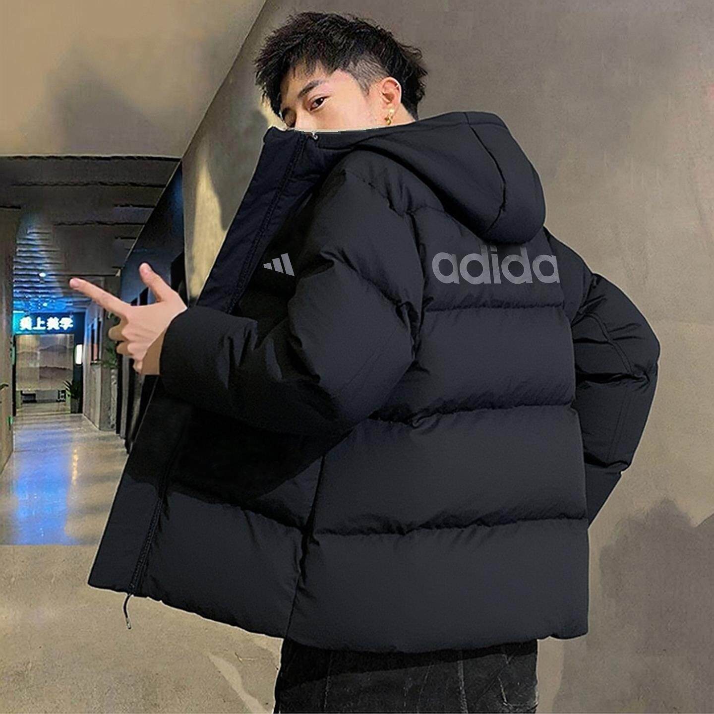 新款正品防风连帽外套氛围感冬装