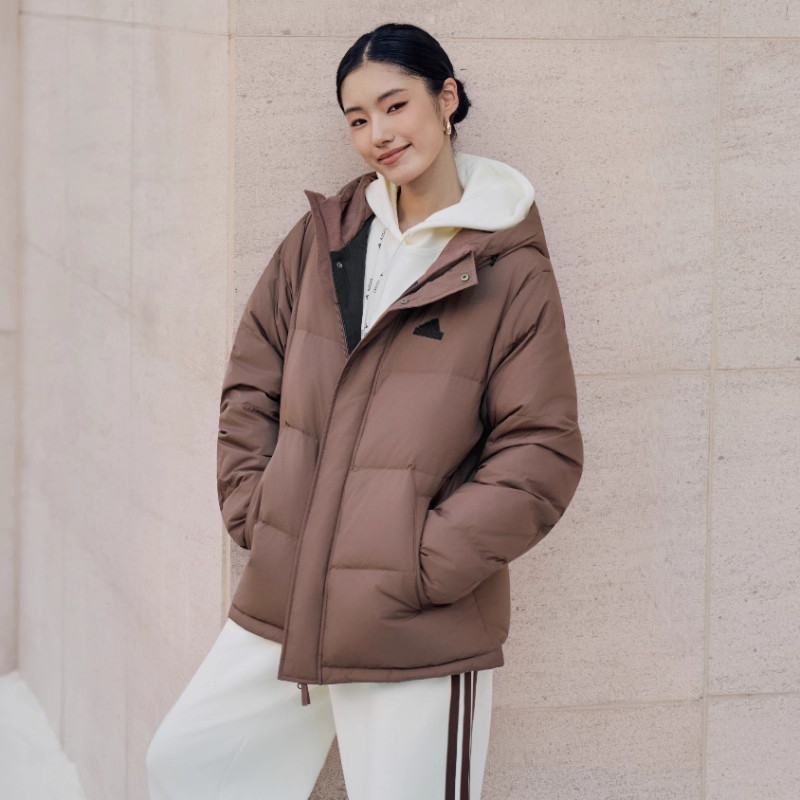 adidas阿迪达斯正品秋冬新款男女生百搭拒水保暖鸭绒羽绒服羽绒服