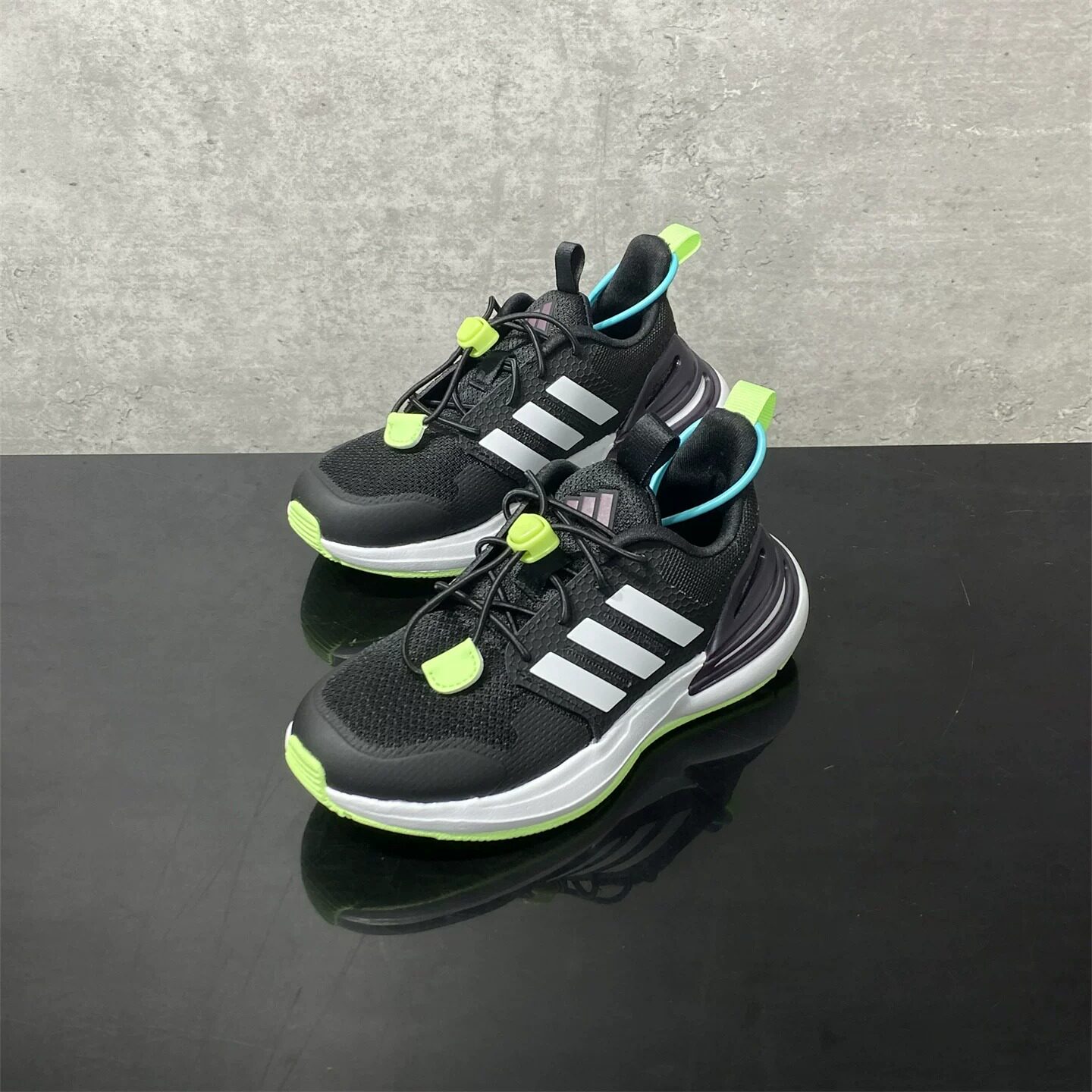 Adidas阿迪达斯正品新款男女童鞋休闲透气缓震轻便运动鞋秋KH8918