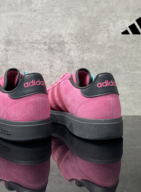 正品Adidas阿迪达斯男女鞋翻皮毛低帮轻便时尚百搭休闲板鞋KK1406