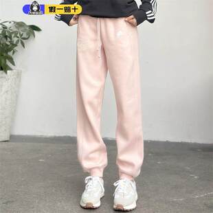 正品Adidas阿迪达斯长裤女舒适休闲冬季新款加绒加厚宽松运动裤子