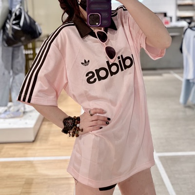Adidas阿迪达斯三叶草正品美式潮流短袖男T恤运动宽松球衣KE3580