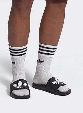 adidas阿迪达斯三叶草男女鞋ADILETTE LIT运动休闲拖鞋FU8298
