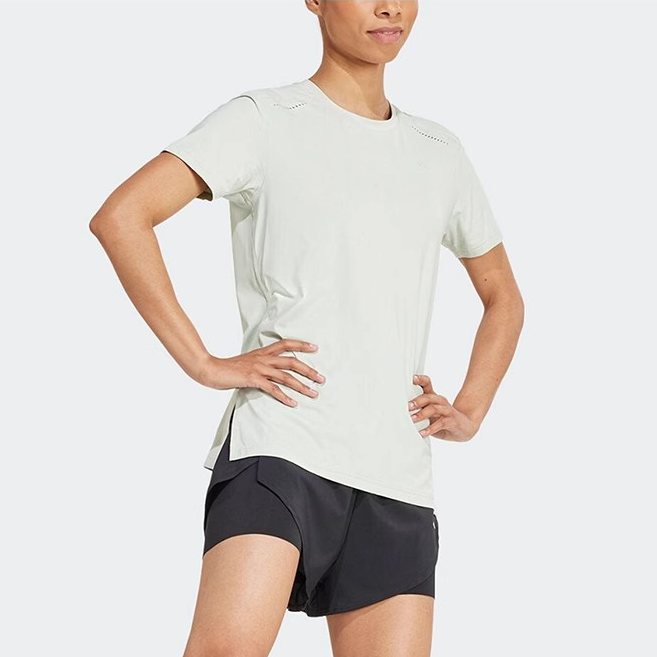 Adidas/阿迪达斯正品2025新款女士运动健身简约短袖圆领T恤JN9616