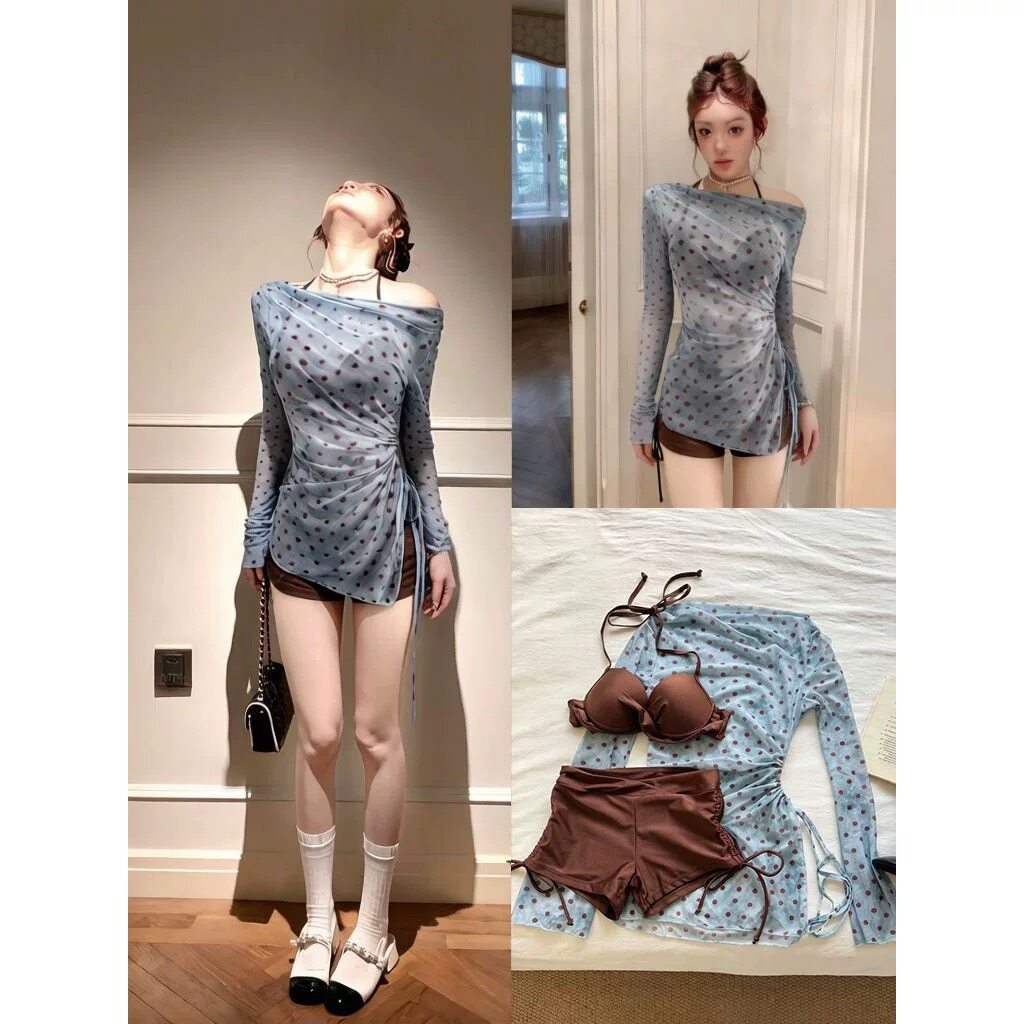 新款比基尼泳衣女三件套