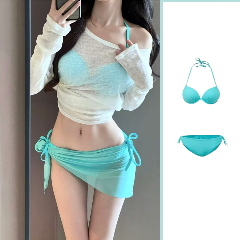 性感泳衣女比基尼三件套
